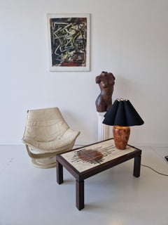 Vintage Nelo "Flight High" Swedish Chair by Takashi Okamura Swivel 1970s Design