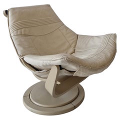Vintage Nelo "Flight High" Swedish Chair by Takashi Okamura Swivel 1970s Design