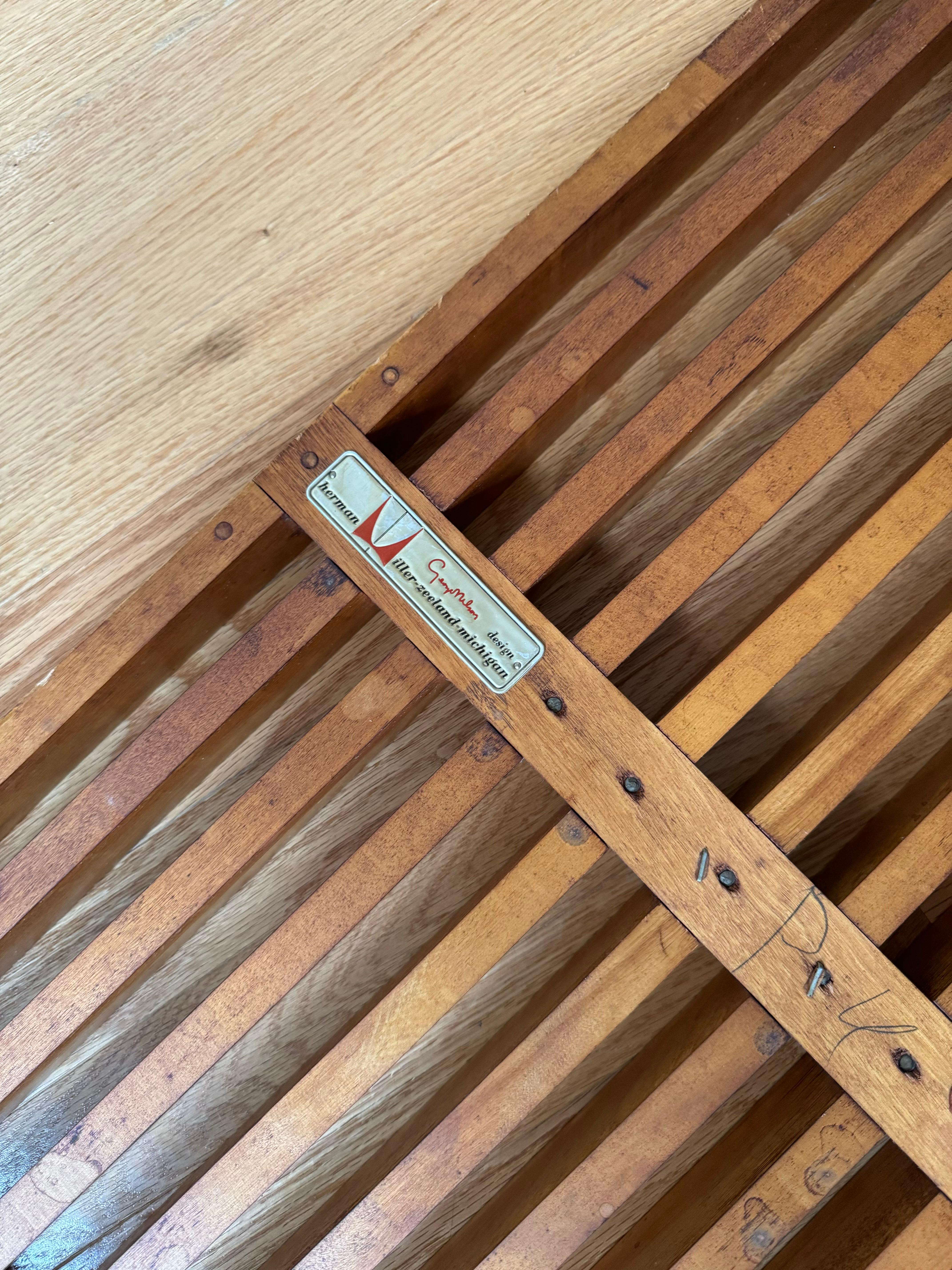 Panca a piattaforma Nelson vintage di George Nelson per Herman Miller (anni '50) 3