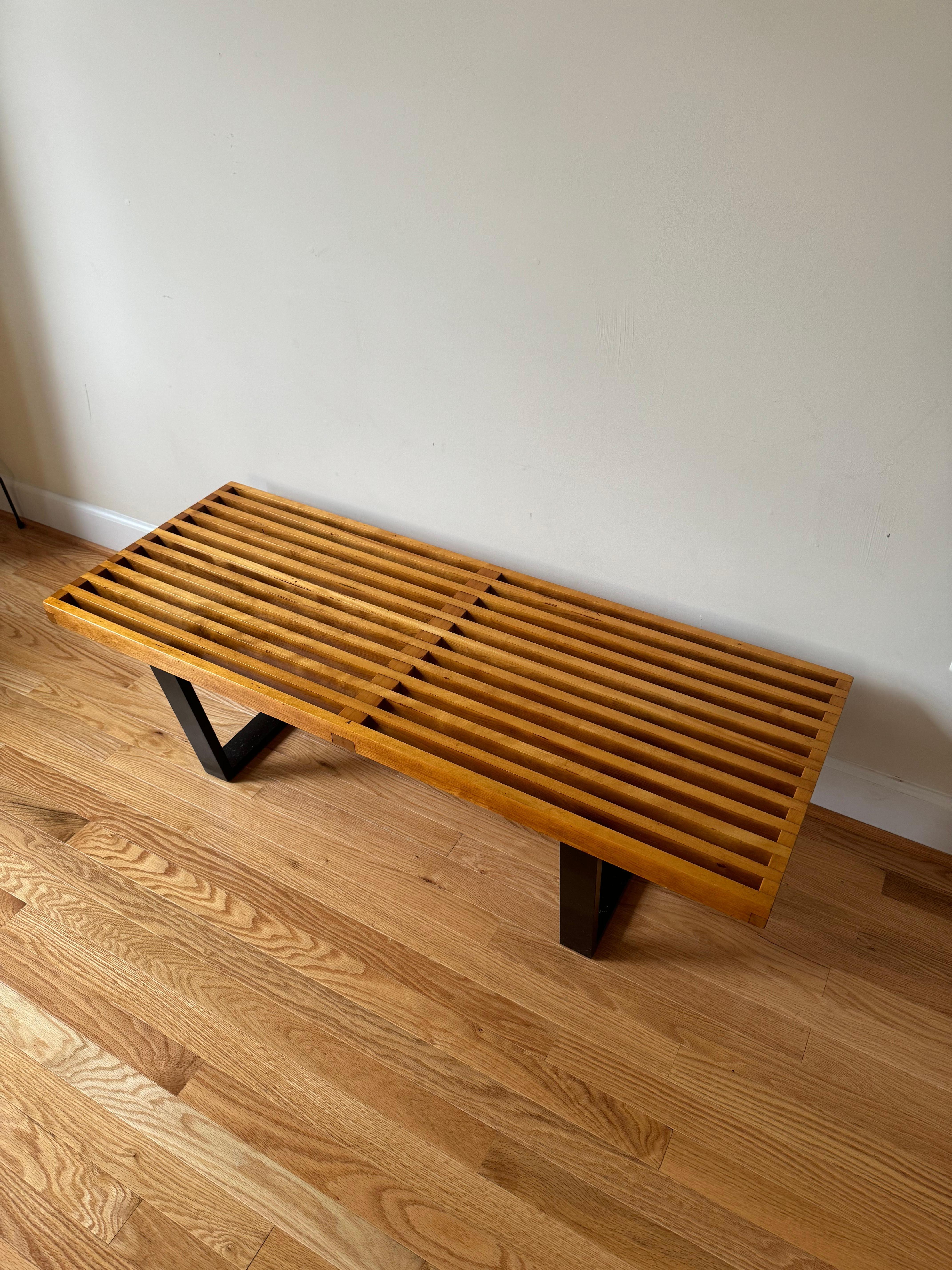 Panca a piattaforma Nelson vintage di George Nelson per Herman Miller (anni '50) 7