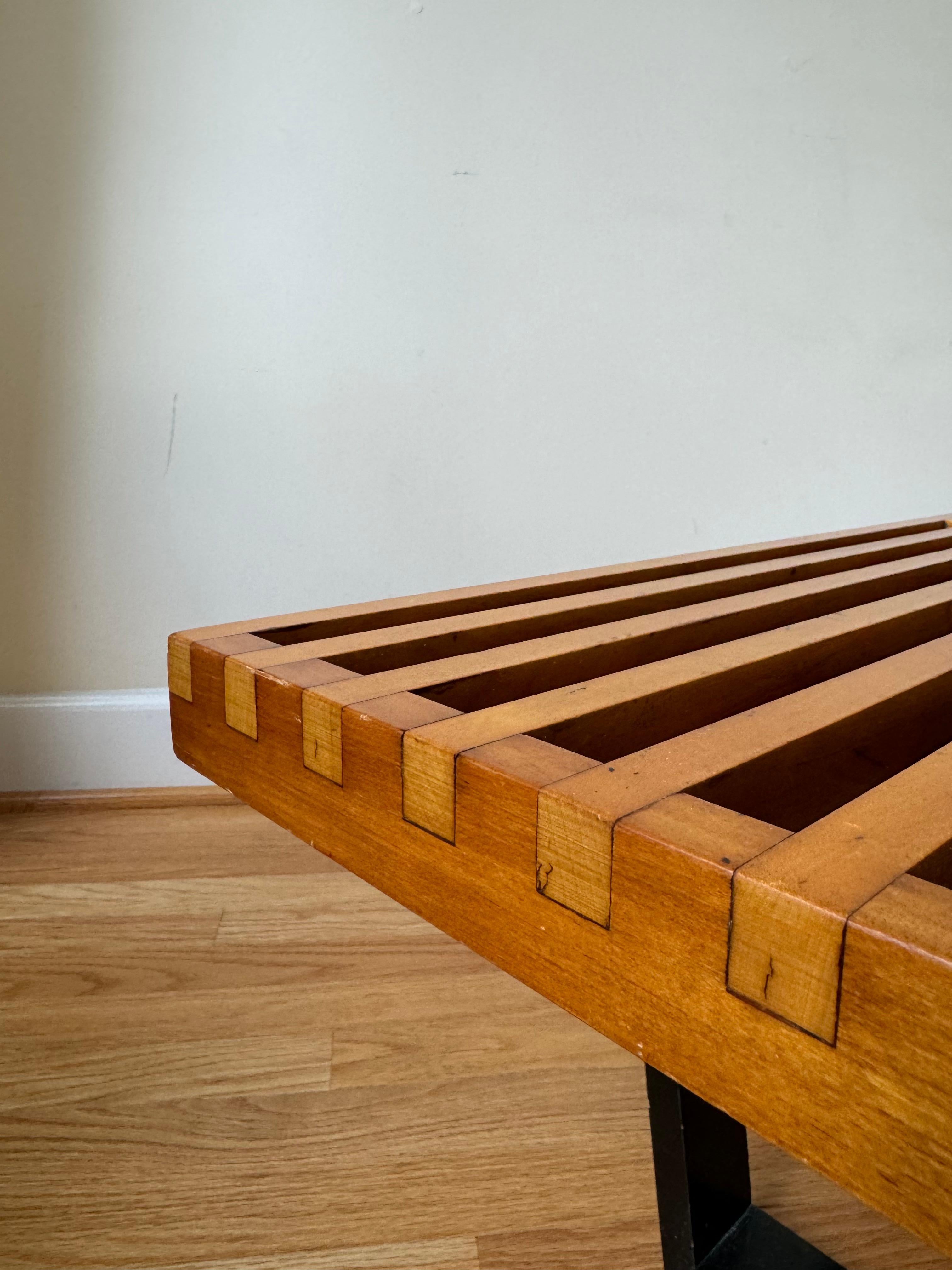 Panca a piattaforma Nelson vintage di George Nelson per Herman Miller (anni '50) 1