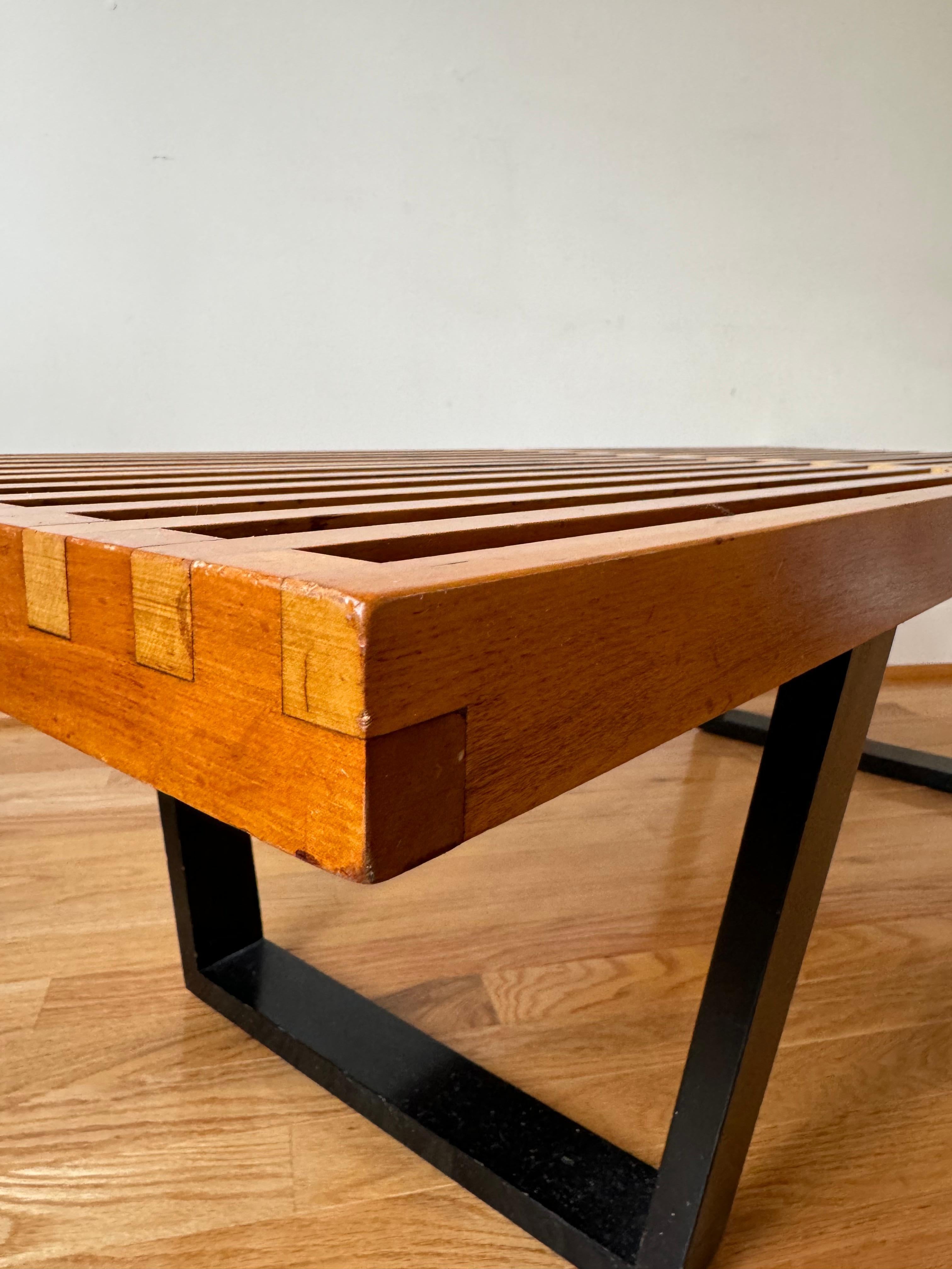 Panca a piattaforma Nelson vintage di George Nelson per Herman Miller (anni '50) 2