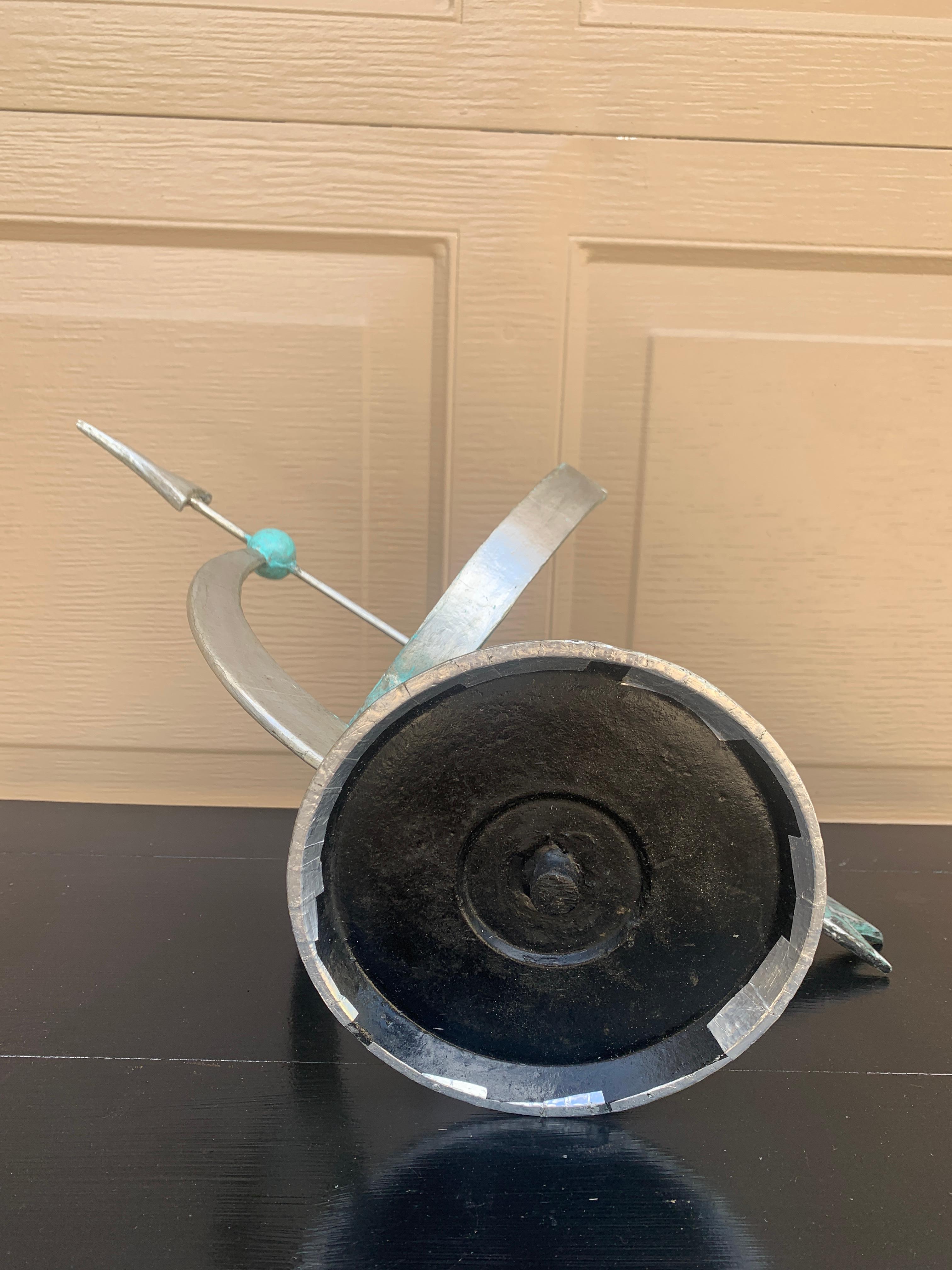 Vintage Neoklassische Französisch Land Metall Garten Armillary Sonnenuhr im Angebot 5