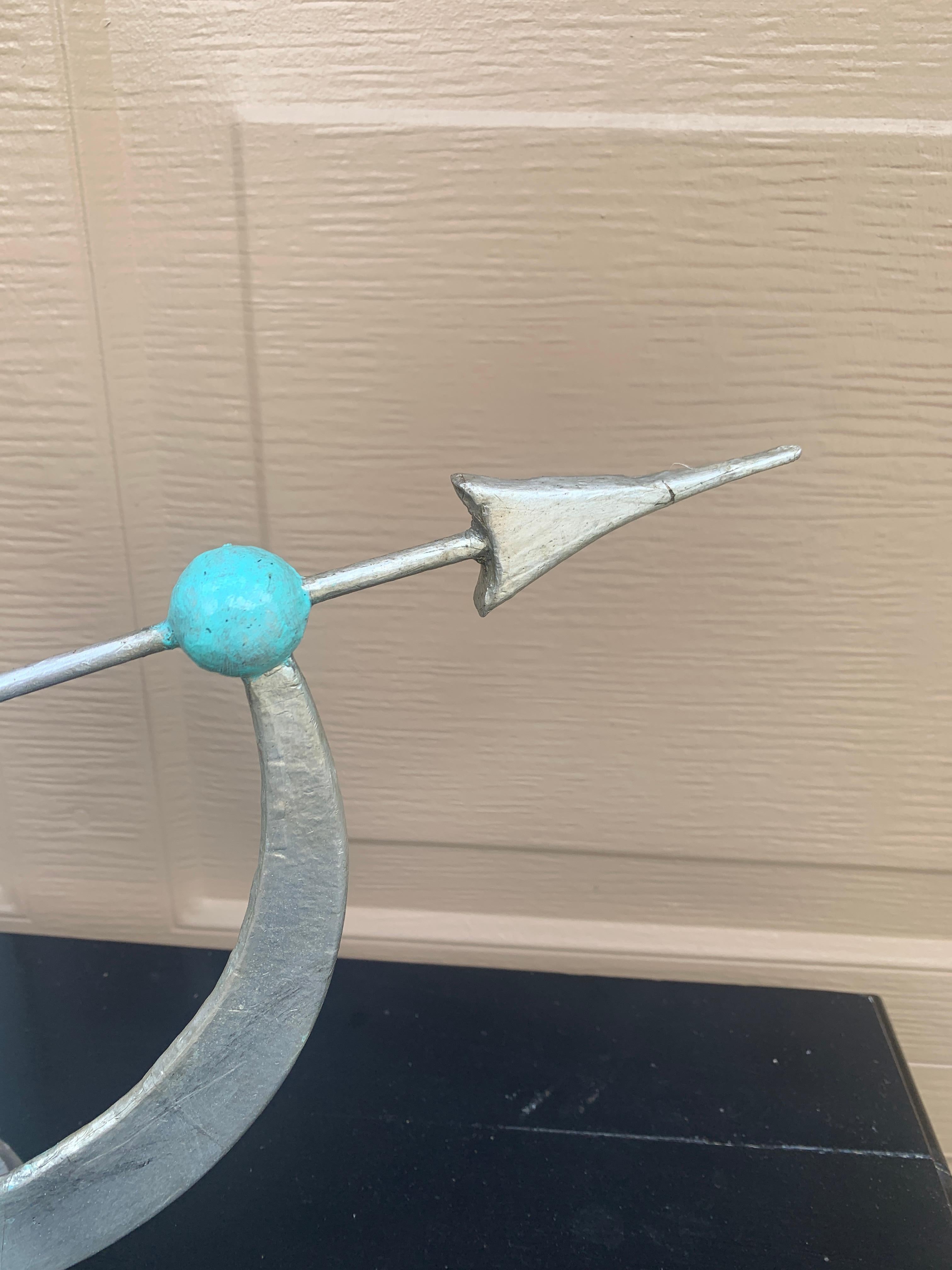 Vintage Neoklassische Französisch Land Metall Garten Armillary Sonnenuhr (20. Jahrhundert) im Angebot
