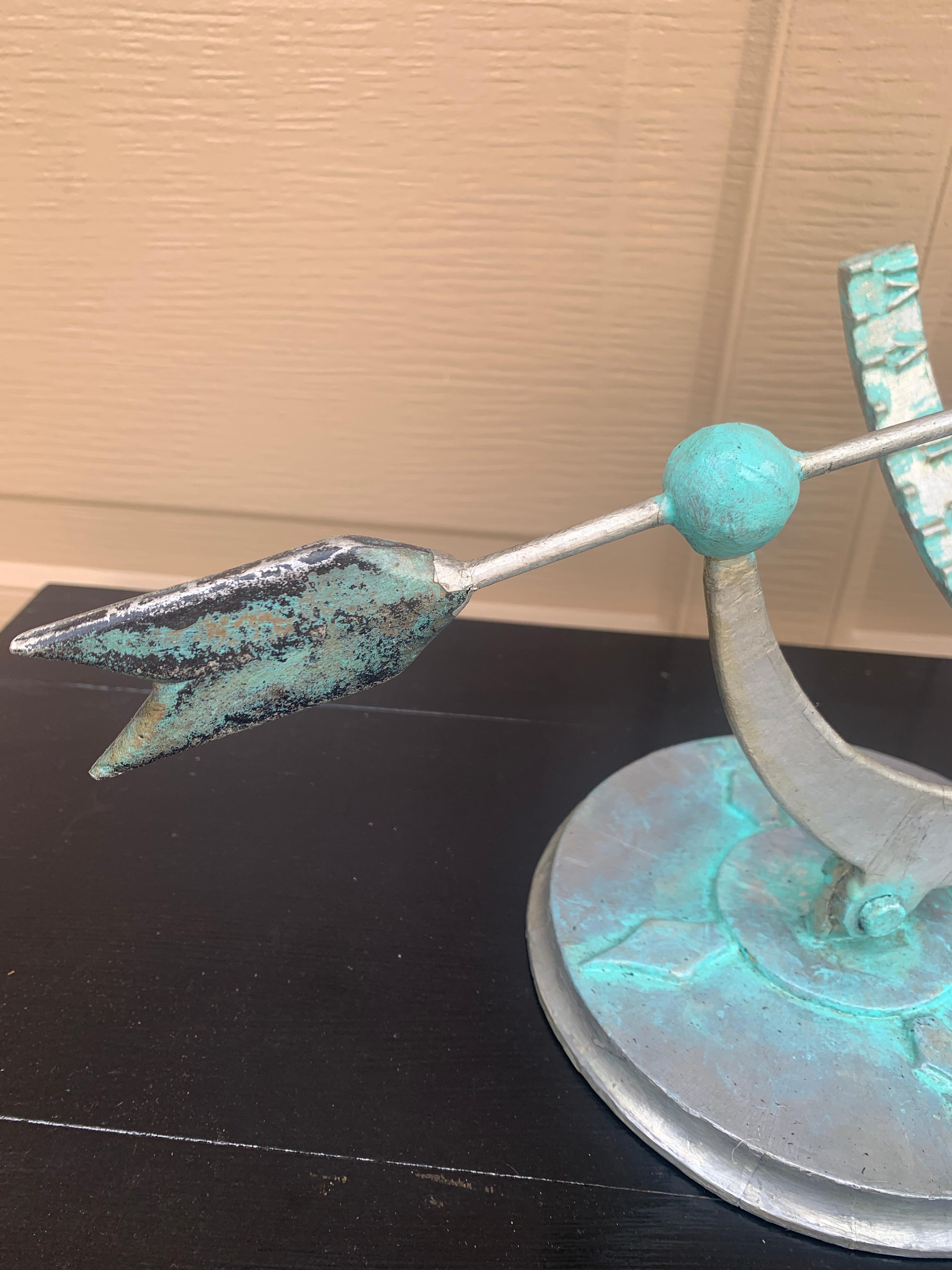 Vintage Neoklassische Französisch Land Metall Garten Armillary Sonnenuhr im Angebot 1