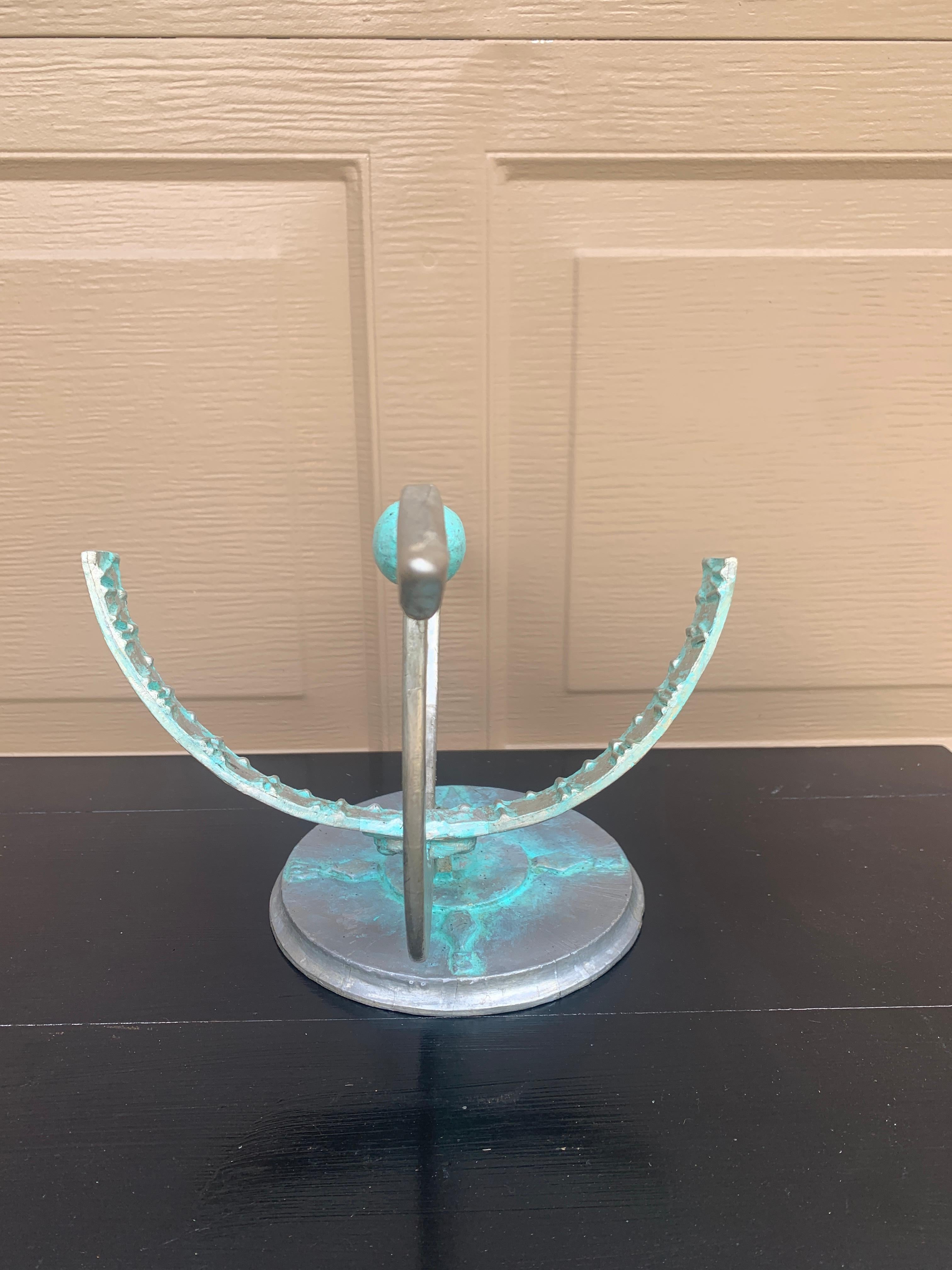 Vintage Neoklassische Französisch Land Metall Garten Armillary Sonnenuhr im Angebot 2