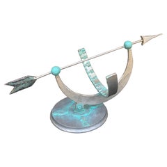 Vintage Neoklassische Französisch Land Metall Garten Armillary Sonnenuhr