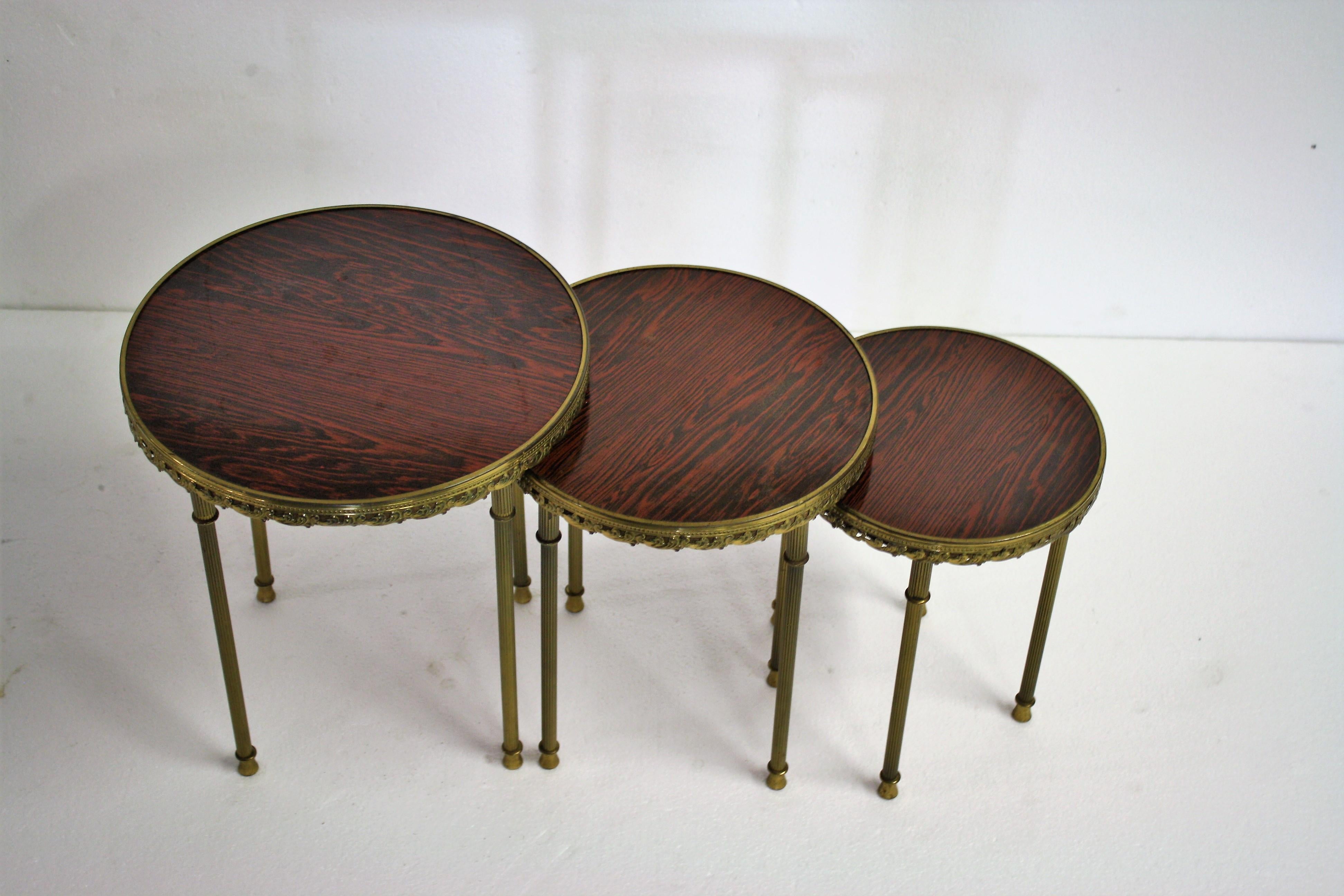 Vintage Neoclassical Italian Side Tables, 1960s In Good Condition In HEVERLEE, BE