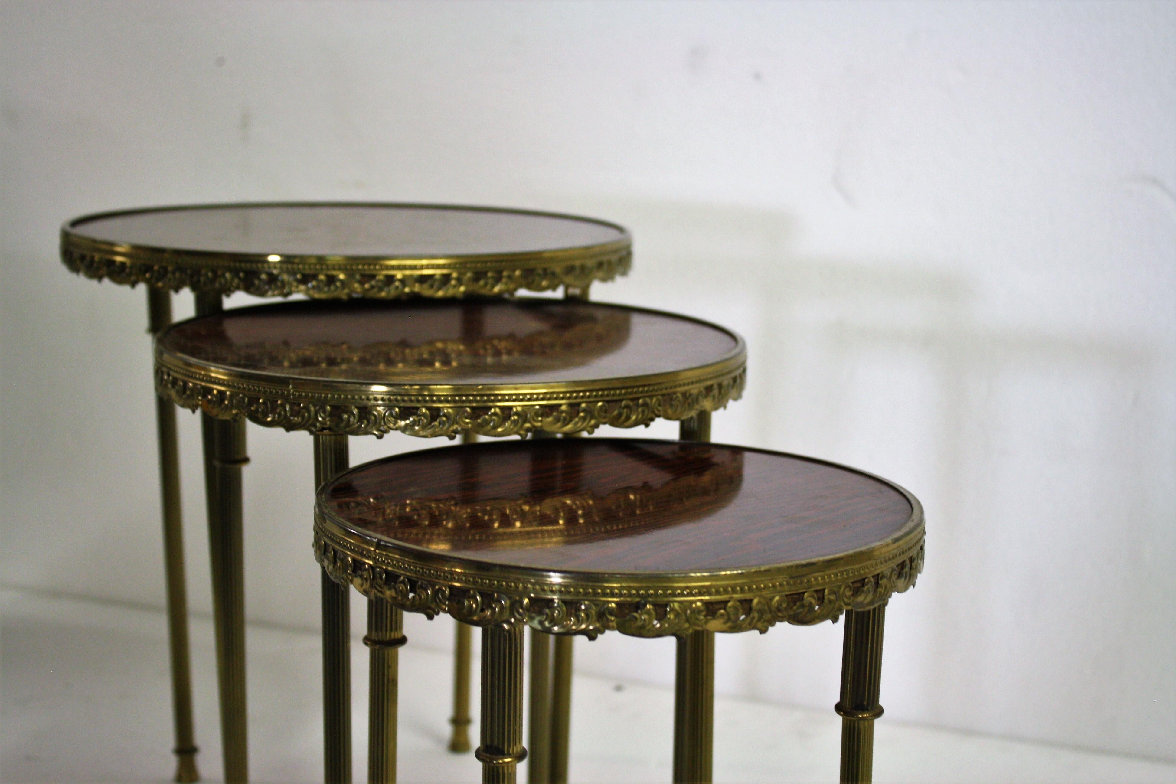 Vintage Neoclassical Italian Side Tables, 1960s 1