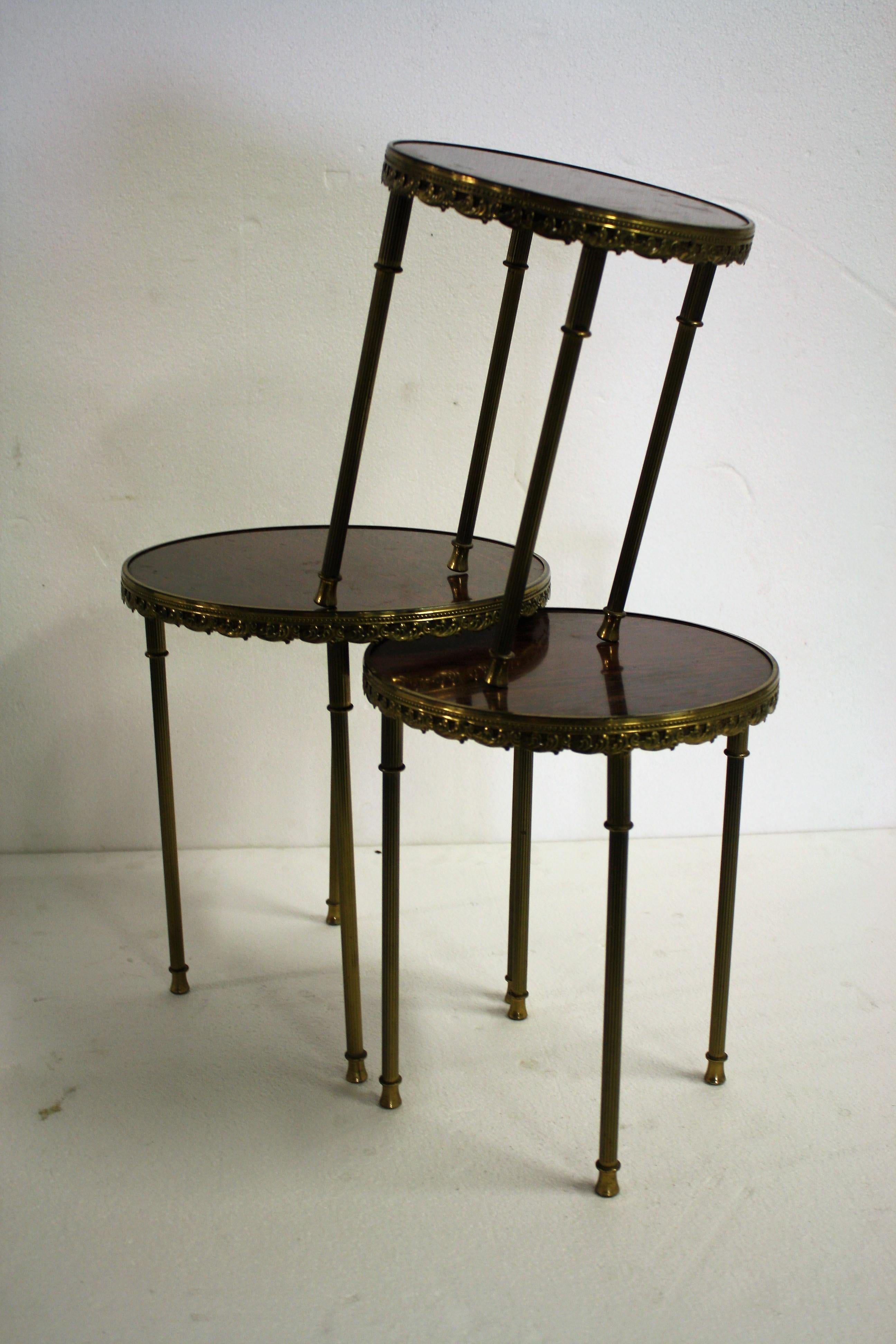 Vintage Neoclassical Italian Side Tables, 1960s 2