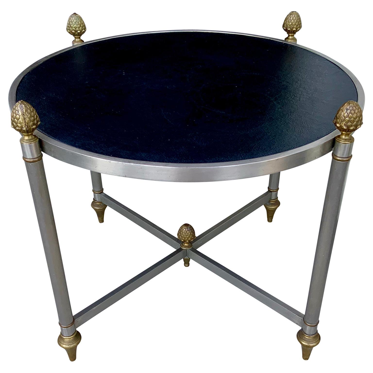 French Vintage Neoclassical Maison Jansen Cocktail Table For Sale