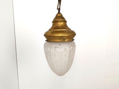 Vintage neoclassical pendant light, 1950s