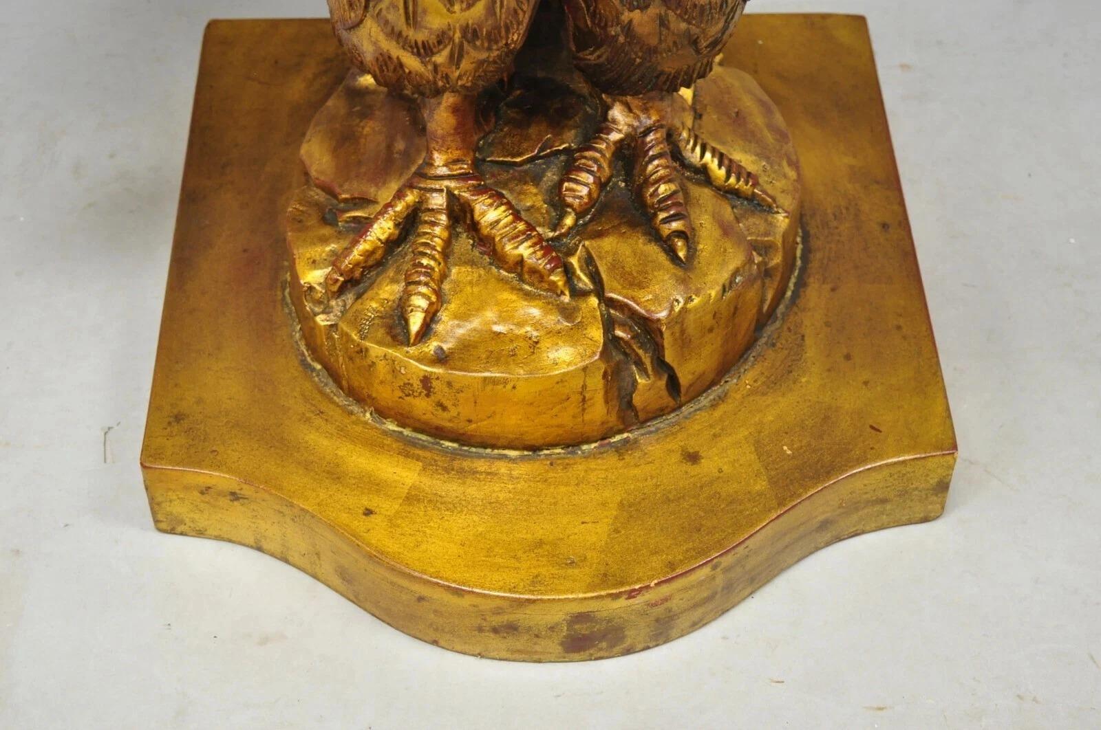 Vintage Neoklassischen Stil Gold geschnitzt Holz American Eagle Konsole Hall Tisch im Angebot 1