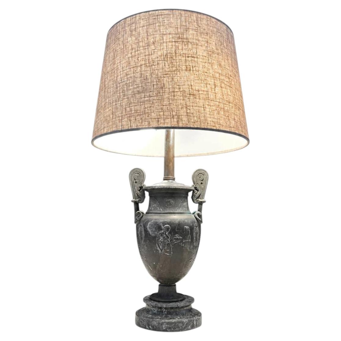 Vintage Neoclassical Urn Shaped Table Lamp
