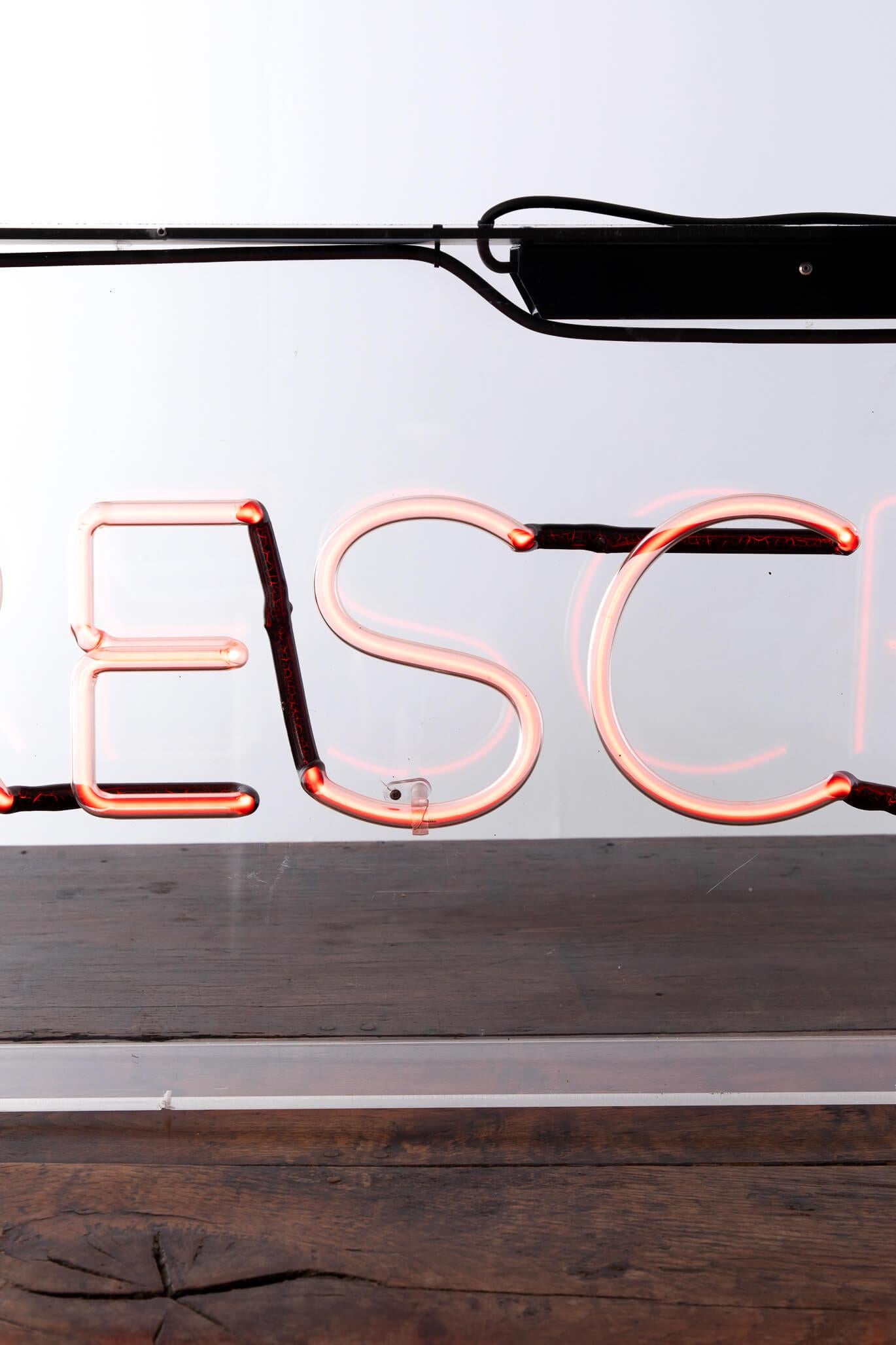 Vintage Neon Chemist Sign in a Perspex Box, 20th Century For Sale 2