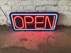 Vintage Neon "Open" Sign