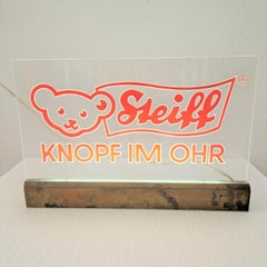 Vintage neon propaganda from Steiff. 1960 - 1965