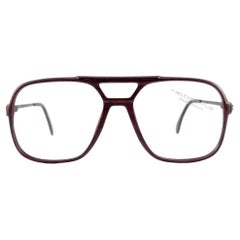 Occhiali da sole vintage Neostyle Rotary Mate Borgogna con montatura Rx anni '70 Germania