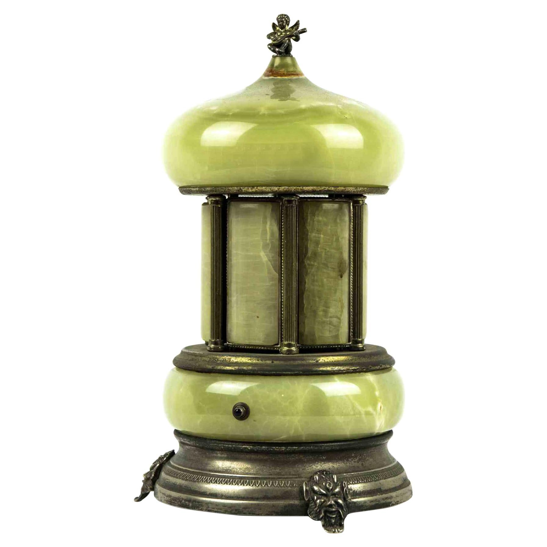 Vintage Nephrite and Metal Carillon, 1970s For Sale