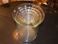 Vintage Nesting Beakers Set Pyrex Glass Graduated Measuring Cups Marked USA