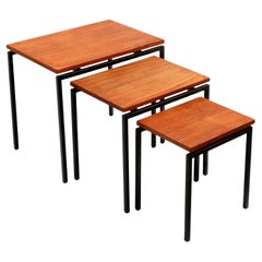 Vintage nesting tables / set of side tables by Cees Braakman for Pastoe