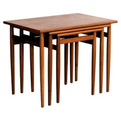 Vintage nesting tables  side tables  teak  Swedish