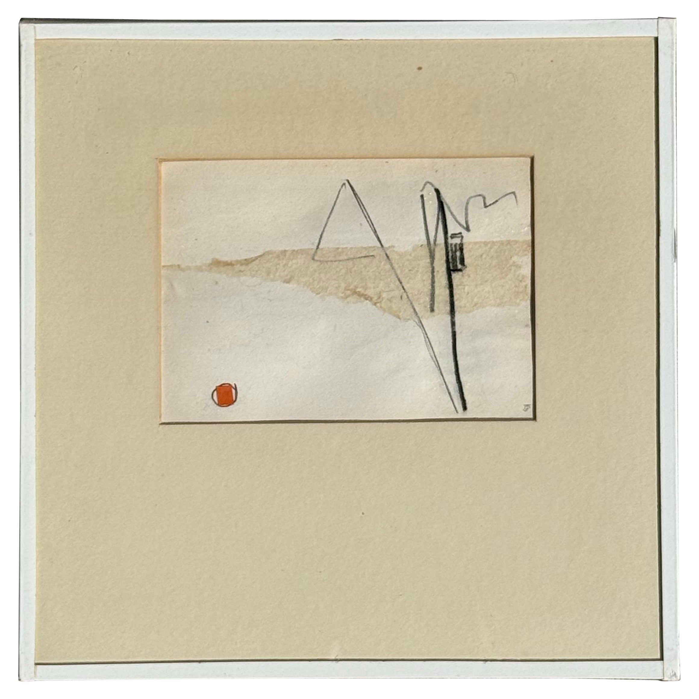 Œuvre d'art neutre vintage de Jean Olds