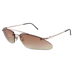 Gafas de sol Vintage New Alexander McQueen Titanium Rimless Made in Japan