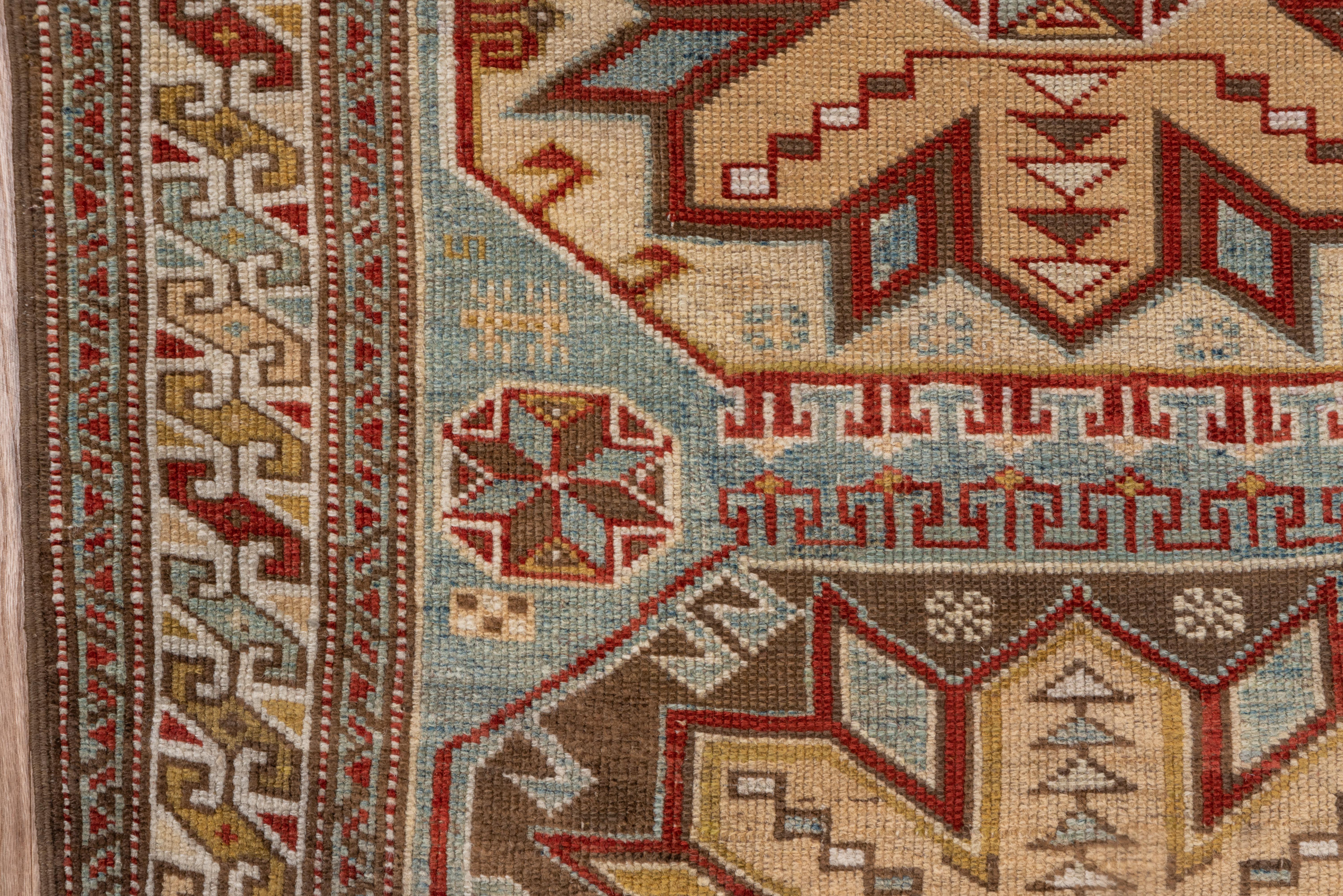 Wool Vintage New England Style Mini Runner Shirvan For Sale