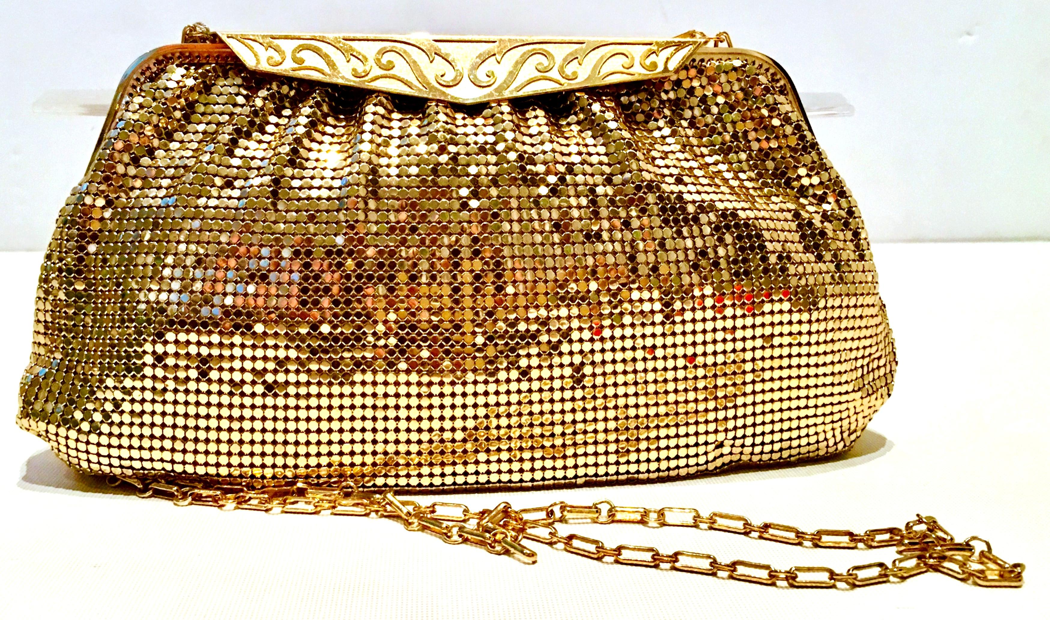 gold mesh clutch