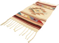 1970s Vintage Southwest Kilim Rug, Contemporary Santa Fe Meets Allure Modern
