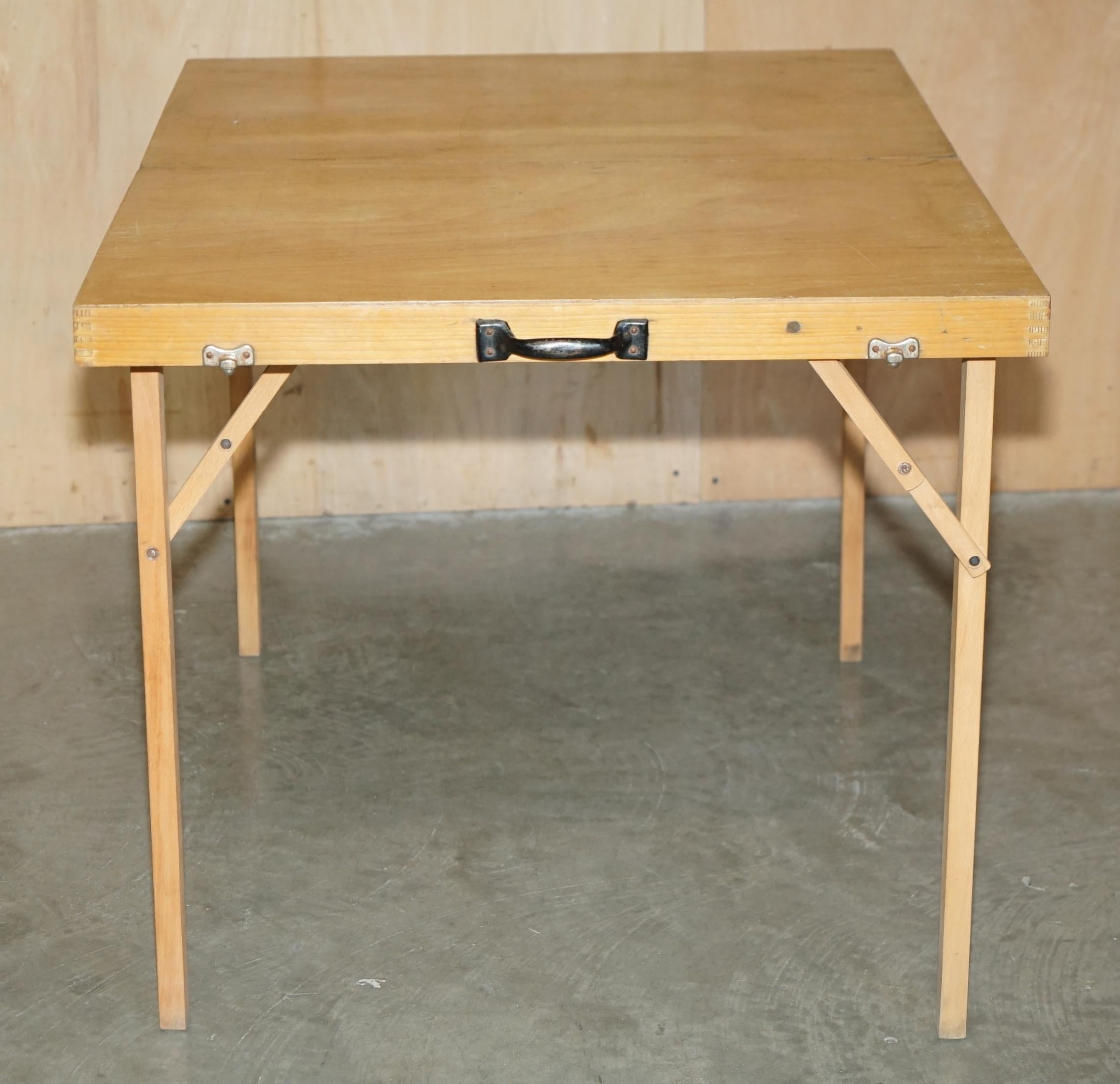 ViNTAGE NEW OLD STOCK COMPAC UK FOLDING CAMPING PICNIC TABLE & FOUR STOOLS For Sale 6