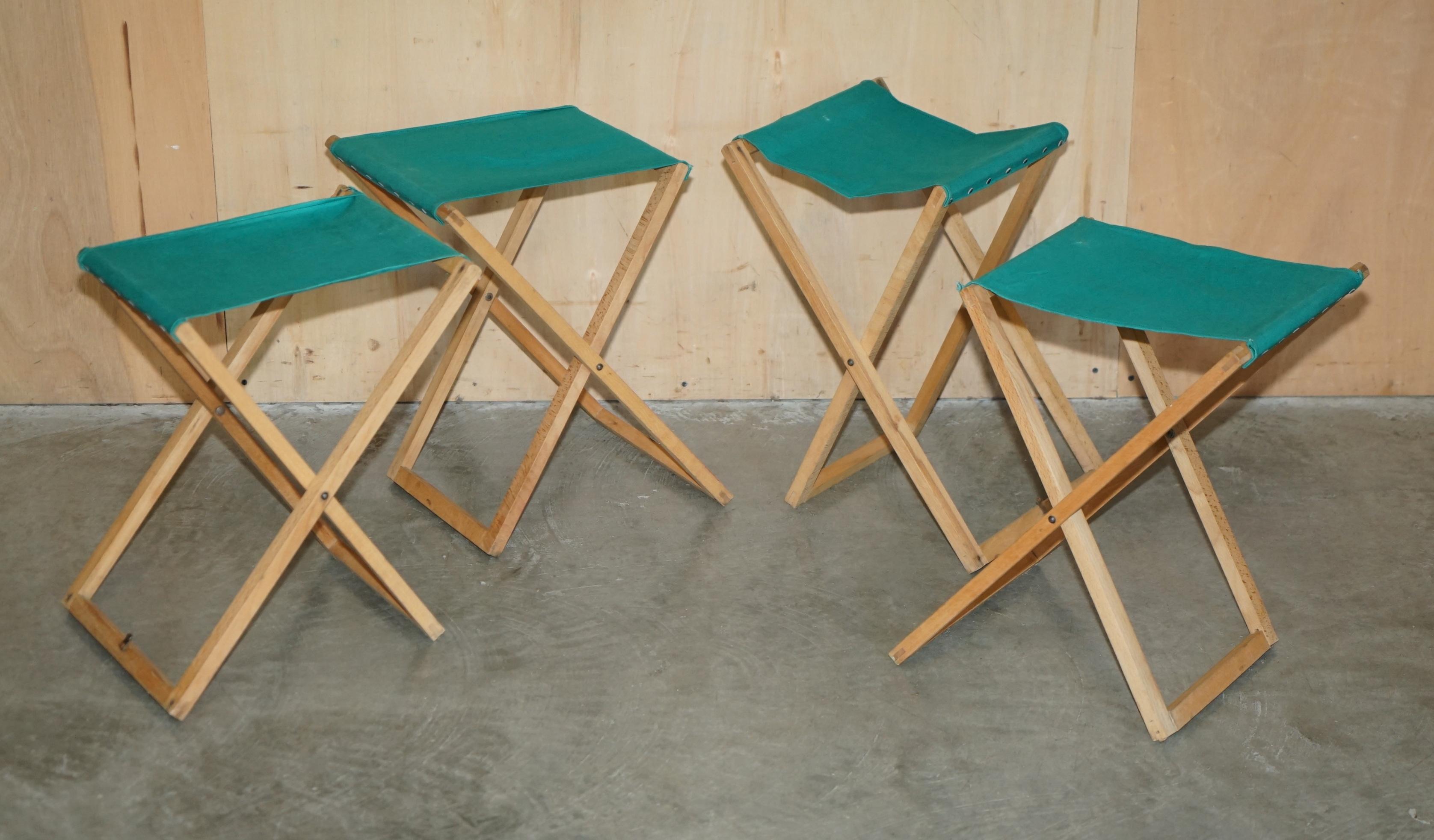 ViNTAGE NEW OLD STOCK COMPAC UK FOLDING CAMPING PICNIC TABLE & FOUR STOOLS For Sale 9