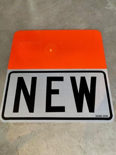 Vintage "NEW" Road Sign