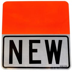 Vintage "NEW" Road Sign