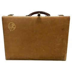 Used New York YANKEES Gilt Embossed Leather Briefcase
