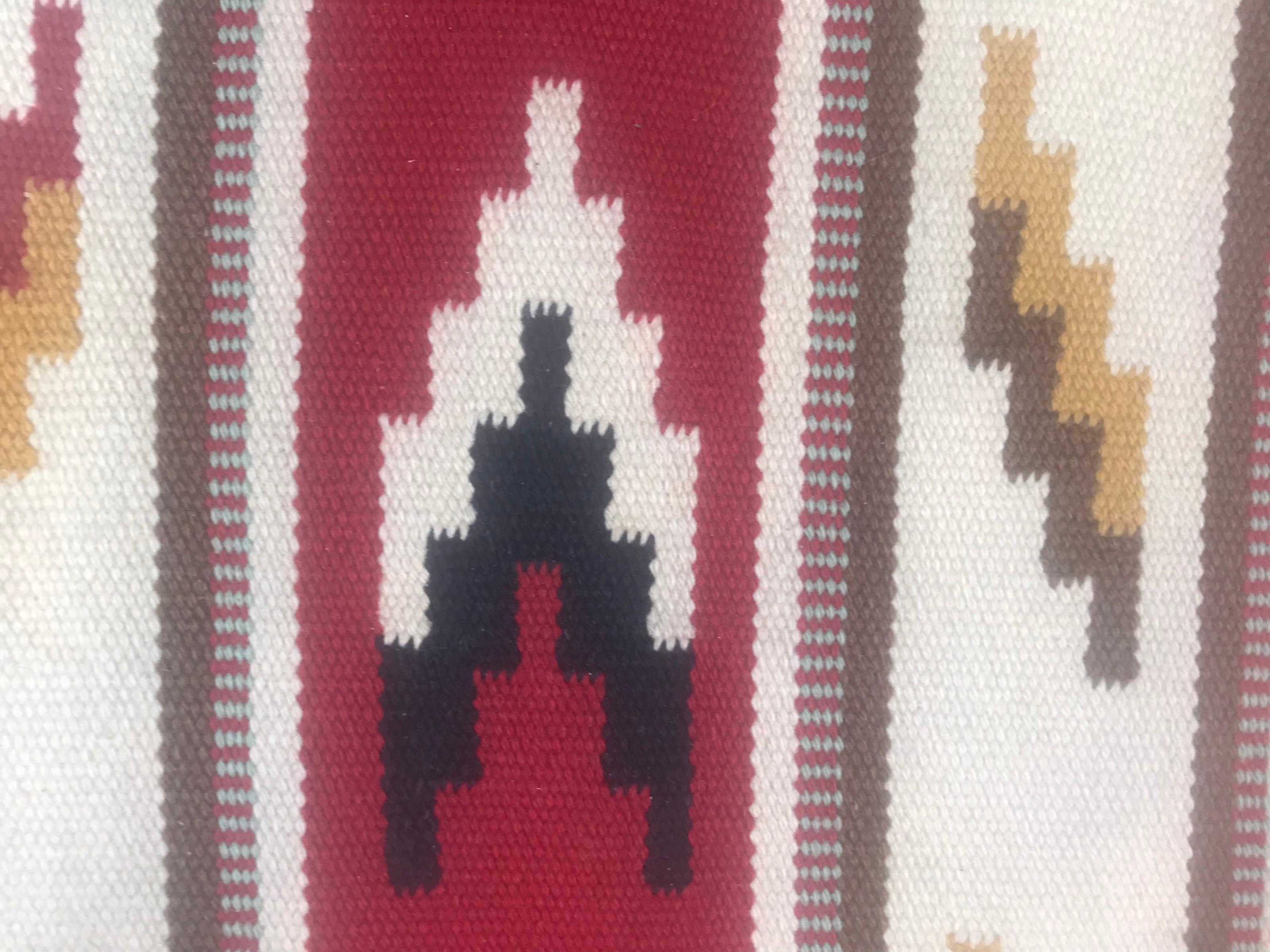 Bobyrug’s Beautiful Vintage Nice Swedish Flat Runner Kilim In Good Condition For Sale In Saint Ouen, FR