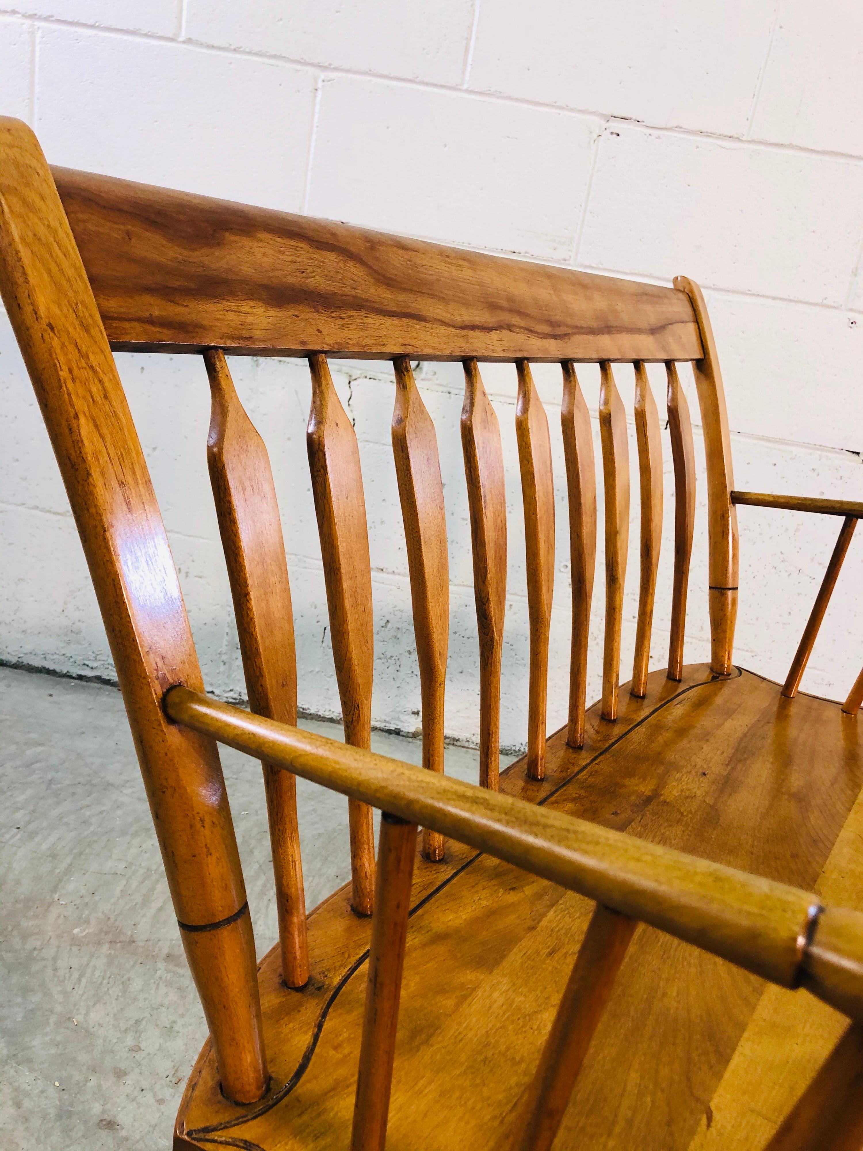 maple entryway bench