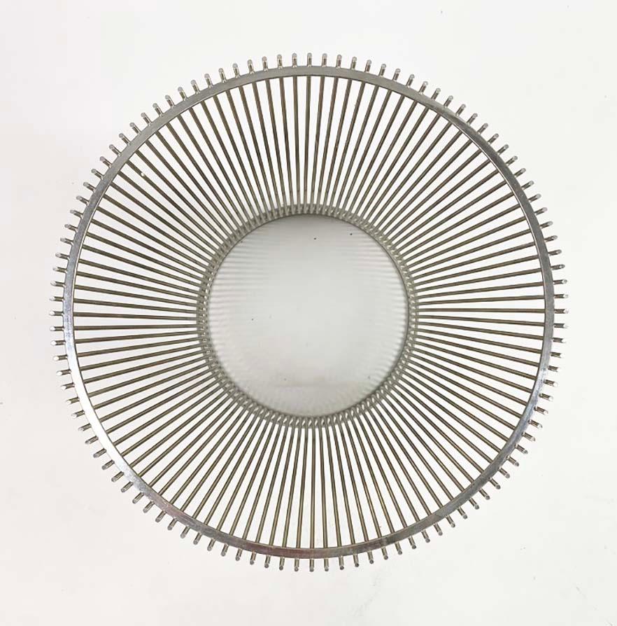 Table d'appoint vintage en nickel et marbre conçue par Warren Platner pour Knoll en vente 5