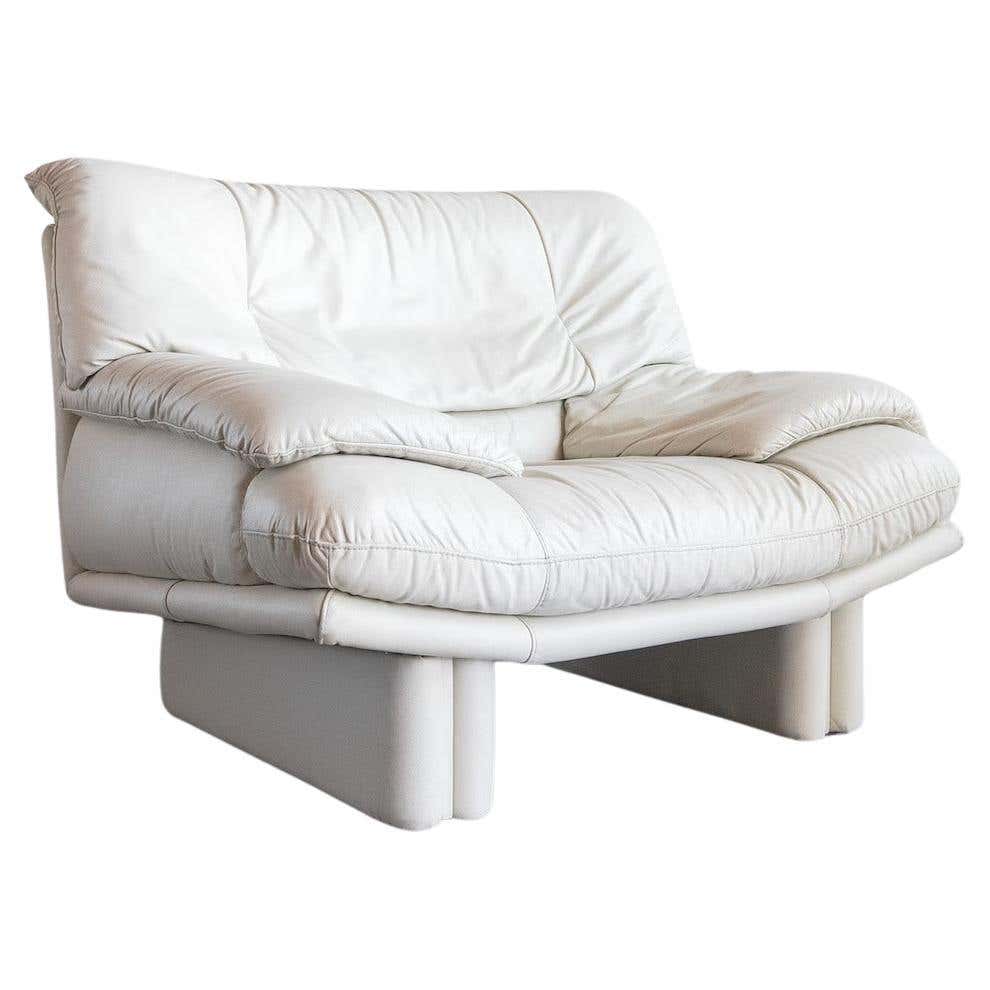 Vintage Nicoletti Salotti Italian Leather Chair In Gorgeous Cream Circa Vintage Nicoletti Salotti Italian Leather Chair In Gorgeous Cream Circa
