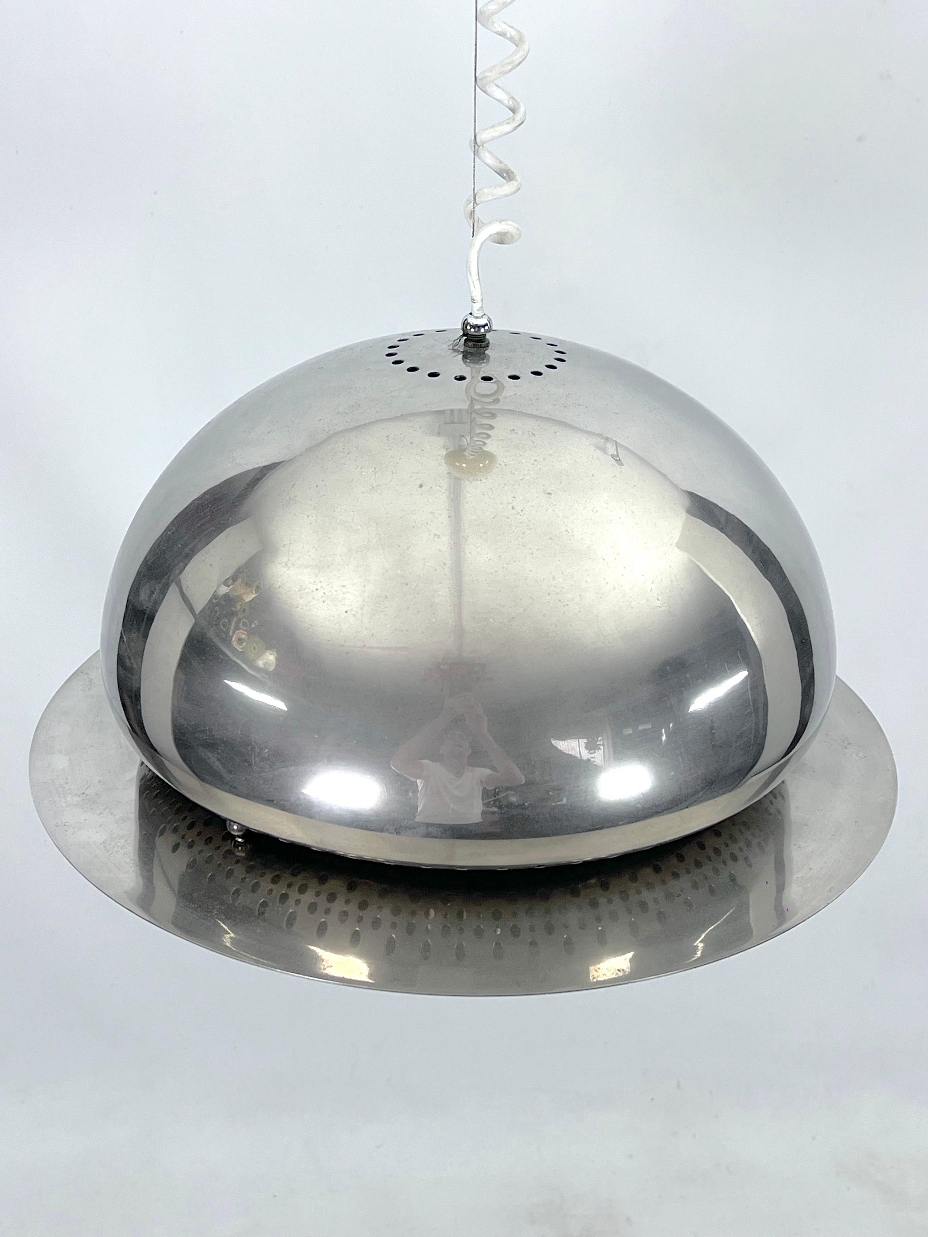 Brass Vintage Nictea pendant light by Afra and Tobia Scarpa for Flos, 1960s For Sale