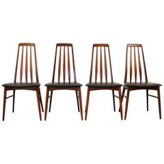 Vintage Niels Koefoed Model Eva Teak Dining Chairs, Set of 2