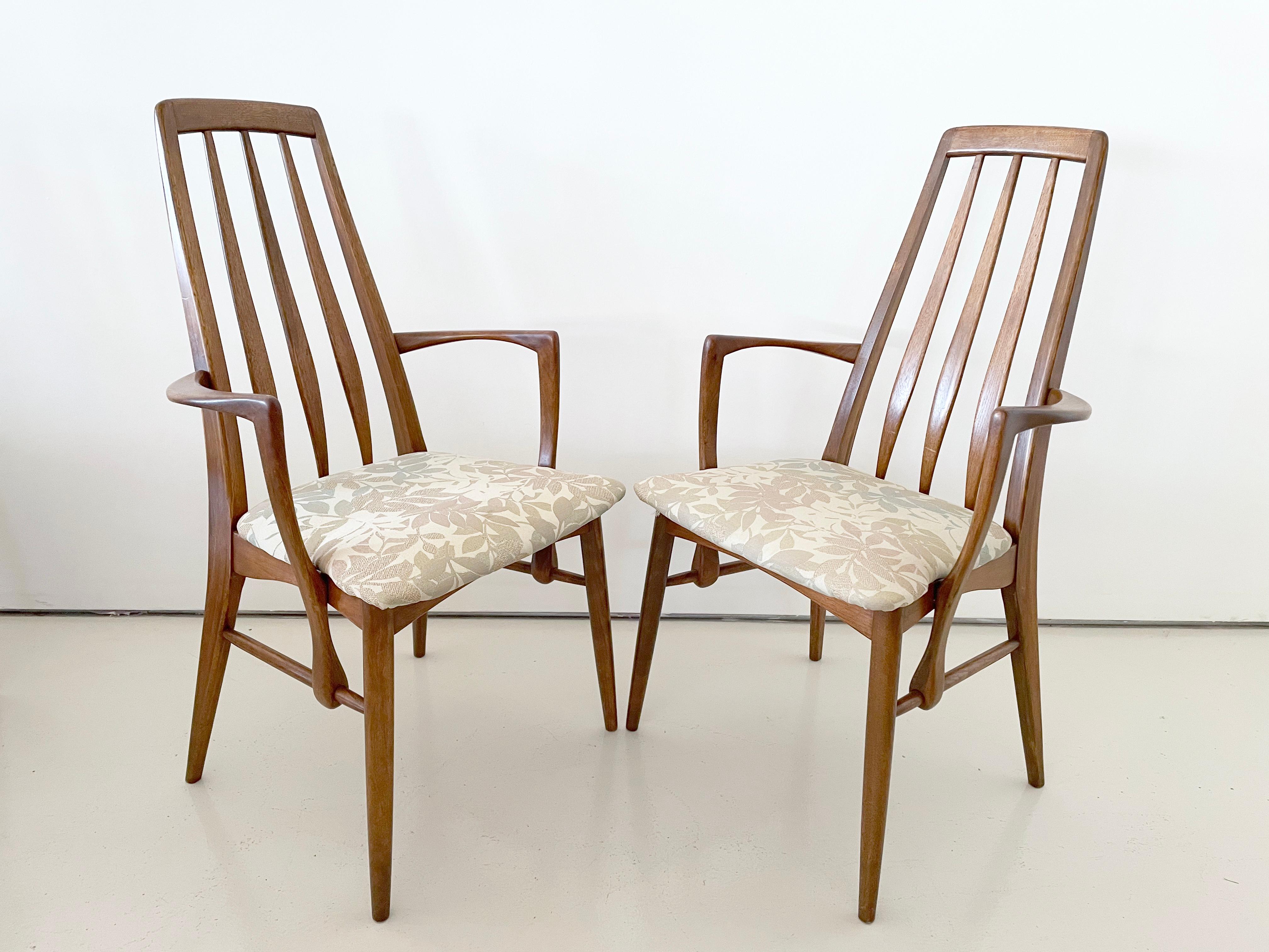 Falegnameria Sedie da pranzo in teak vintage di Niels Koefoed, set di 8, da rivestire su misura in vendita