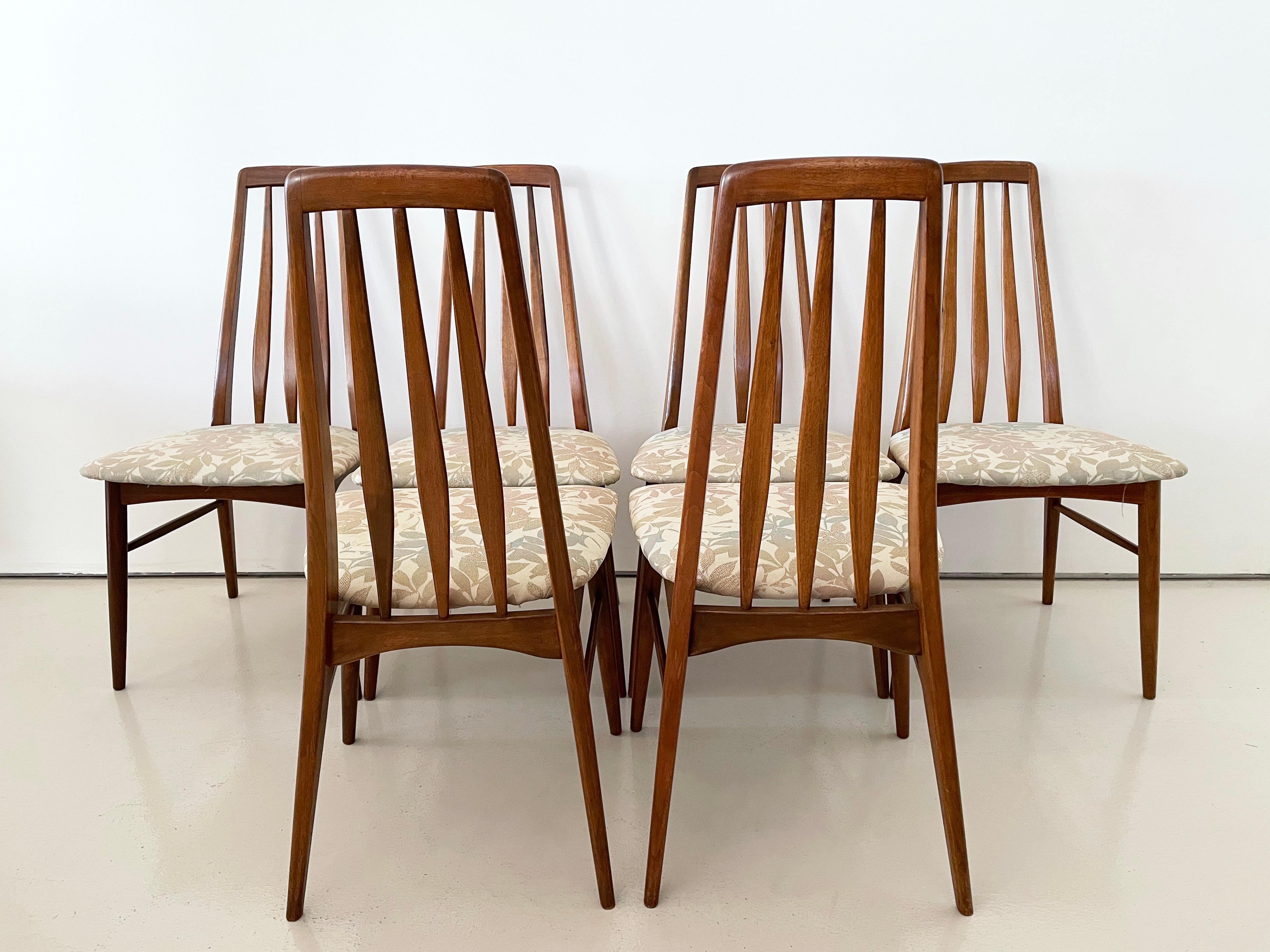 Sedie da pranzo in teak vintage di Niels Koefoed, set di 8, da rivestire su misura In condizioni ottime in vendita a Denver, CO