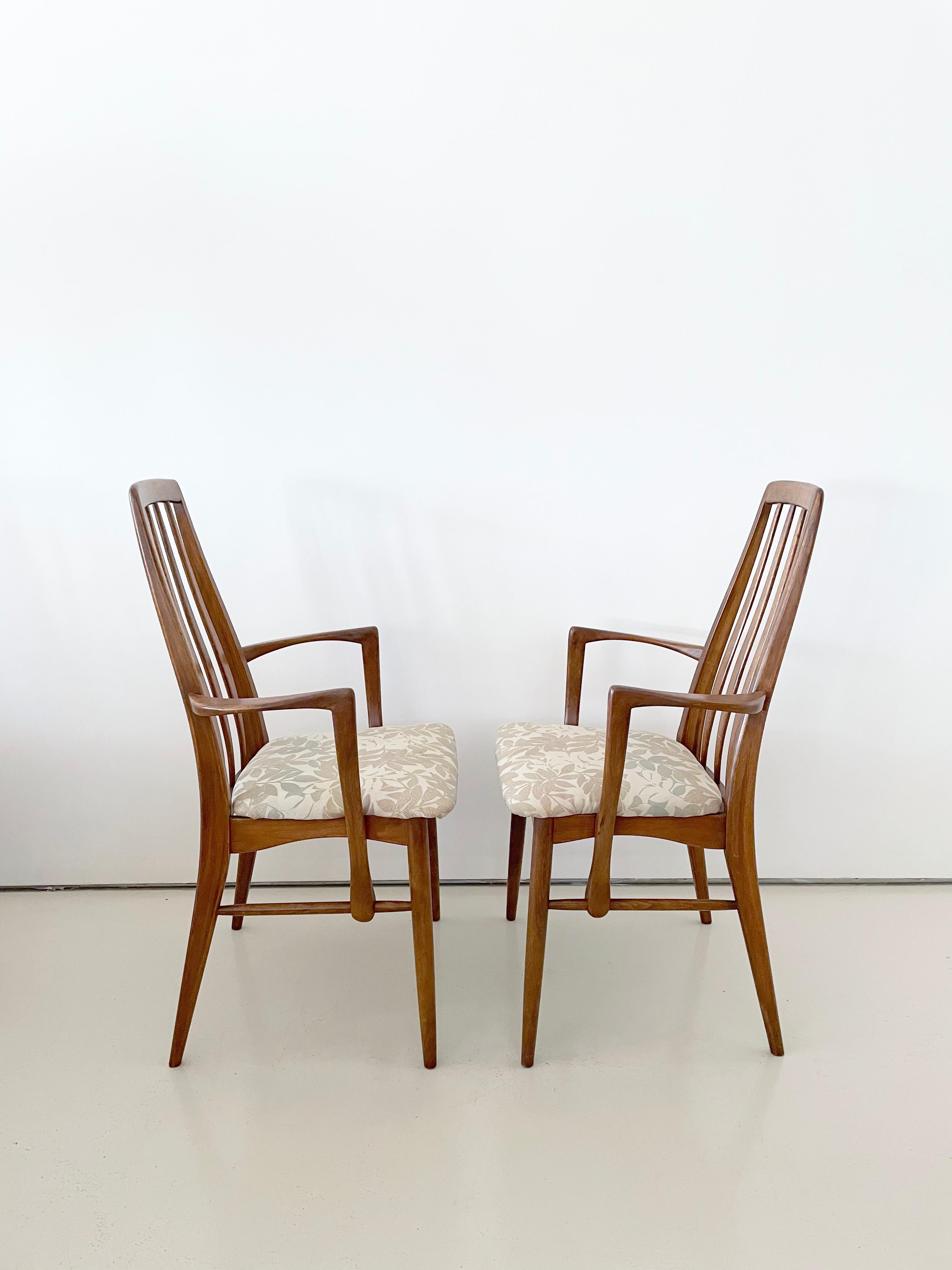 Tappezzeria Sedie da pranzo in teak vintage di Niels Koefoed, set di 8, da rivestire su misura in vendita