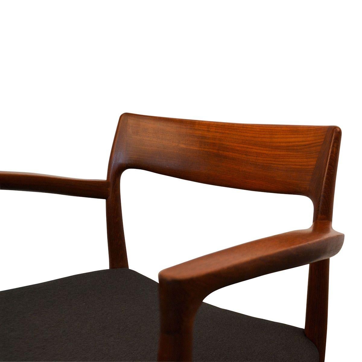 Vintage Niels O. Møller Teak Dining Chairs, Model 77 and Model 57, Set of 6 7