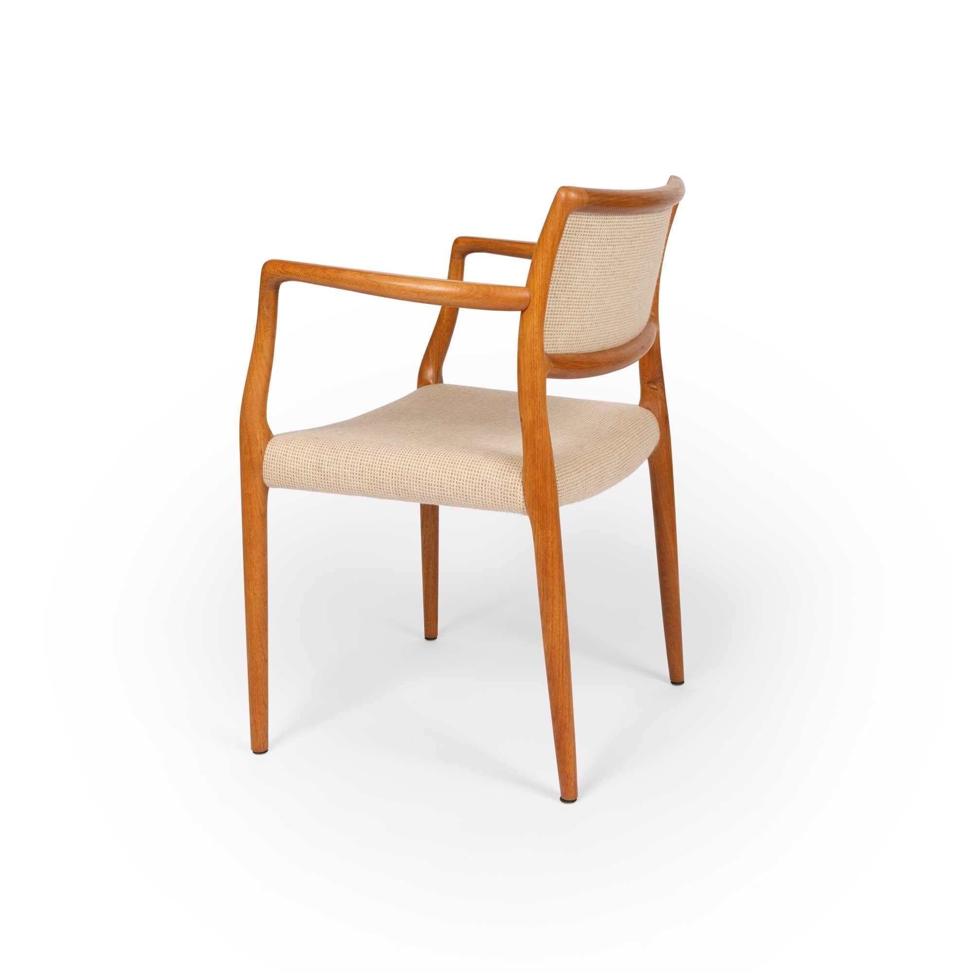 Lana Set di 6 poltrone vintage in teak massiccio Niels Otto Møller #65 in vendita