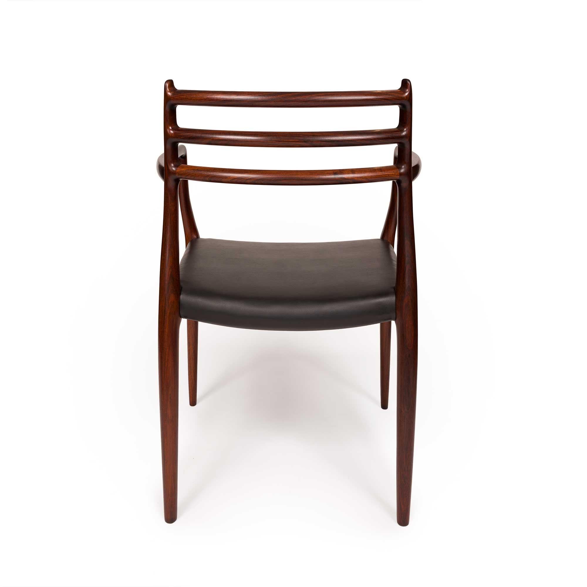 Vintage Niels Otto Møller 78 & 62 Dining Chairs in Solid Rosewood (Set of 6) For Sale 9