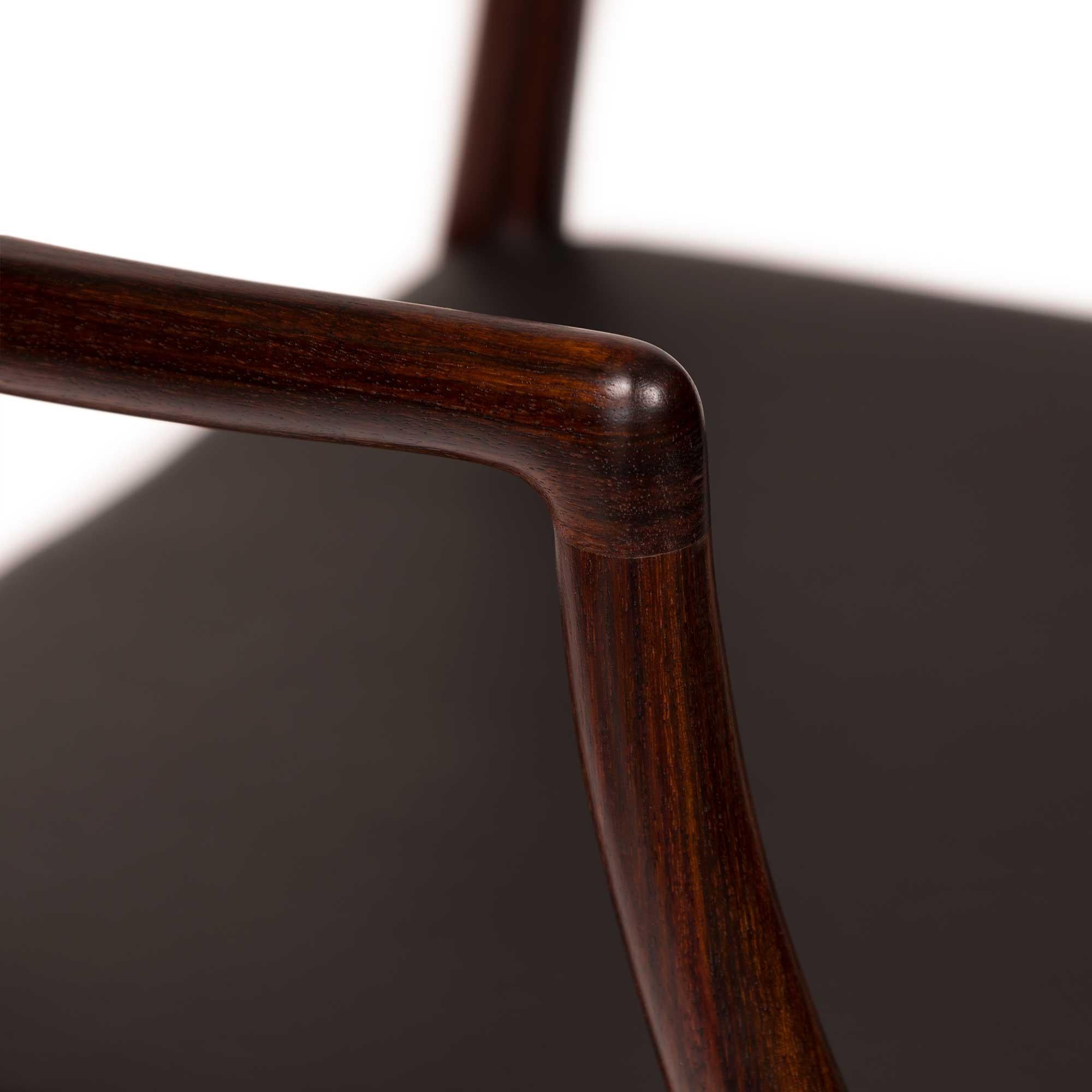 Vintage Niels Otto Møller 78 & 62 Dining Chairs in Solid Rosewood (Set of 6) For Sale 12
