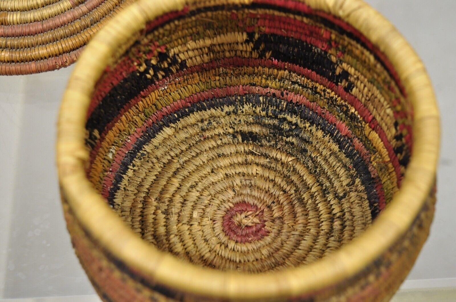 african basket with lid